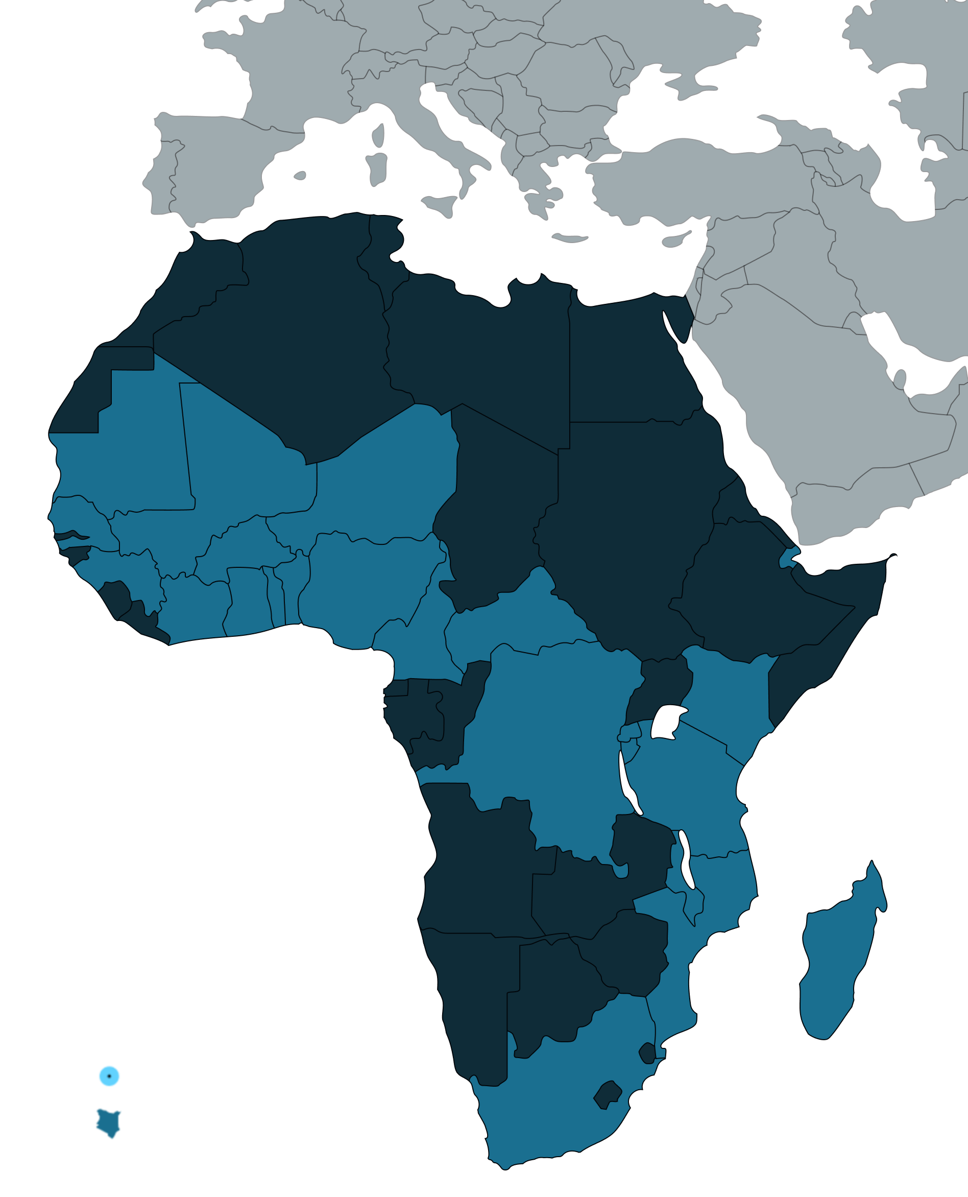 Targa Telematics Africa|Our presence in Africa