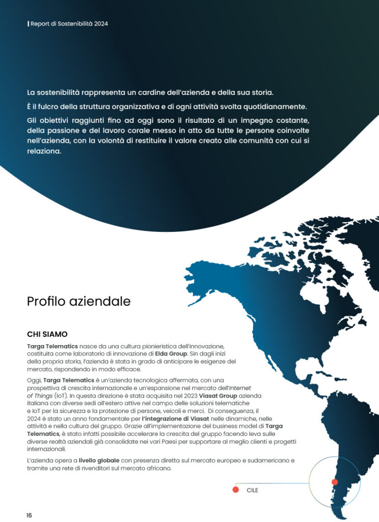 Targa Telematics - Viasat Italia|Sostenibilità