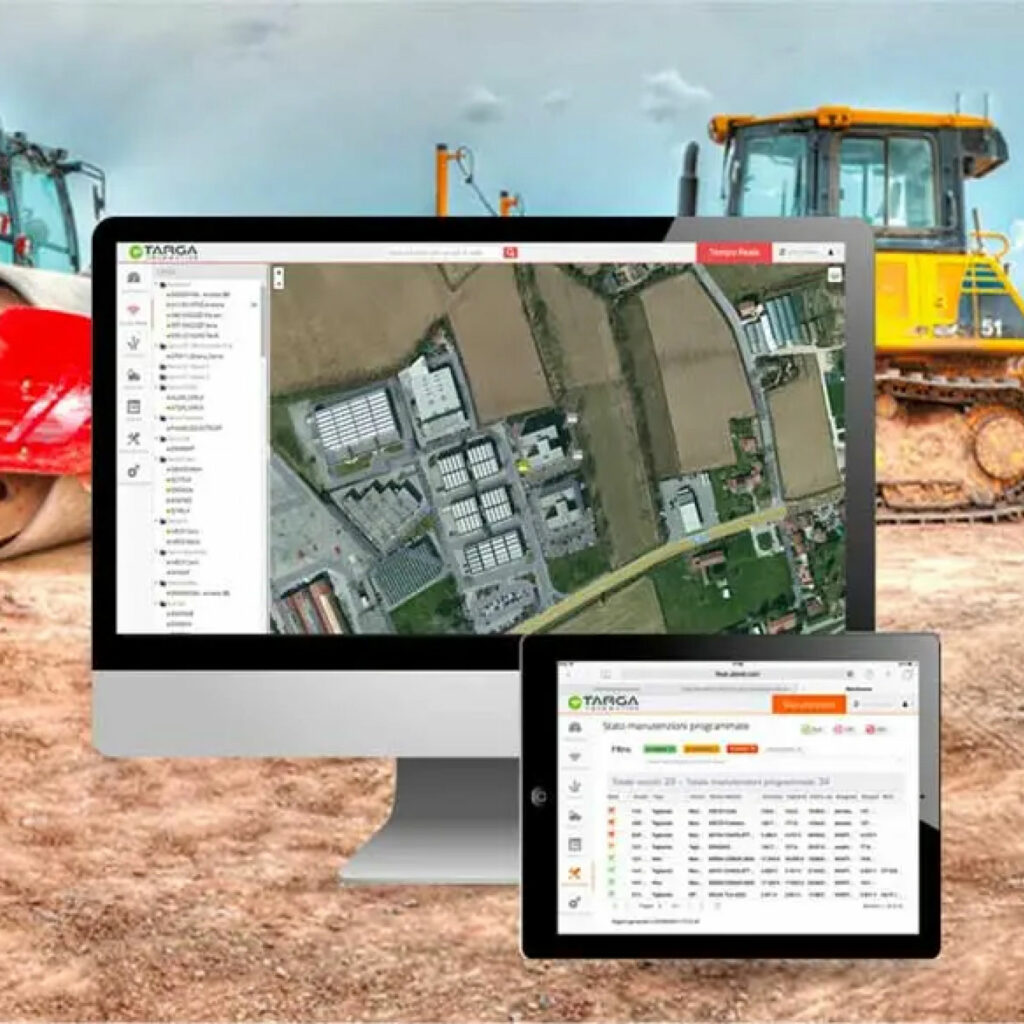 Targa Telematics | Construction vehicles and heavy machinery Targa Telematics|Construction vehicles and heavy machinery